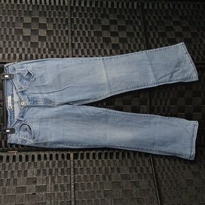 Levi's 515 Bootcut SZ 12 31X30 Womens Stretch Denim Light Blue Flare Jeans